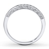Thumbnail Image 2 of Previously Owned Diamond Wedding Band 1/6 ct tw Round-cut 14K White Gold