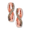 Thumbnail Image 1 of Previously Owned Le Vian Chocolate Diamond Earrings 1/6 ct 14K Strawberry Gold