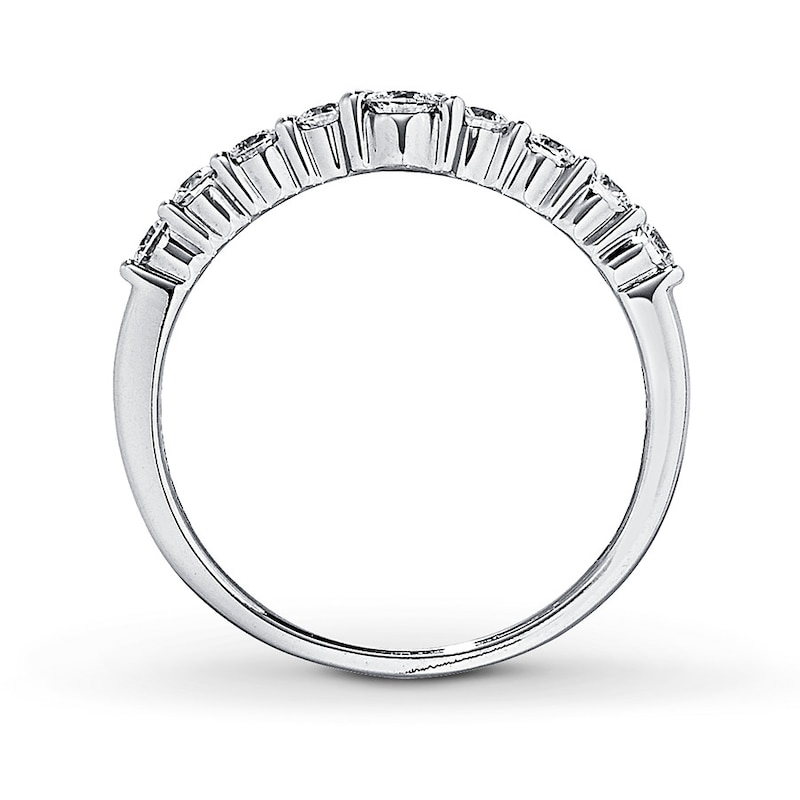 Main Image 2 of Previously Owned THE LEO Diamond Enhancer Ring 1/2 ct tw Round-Cut 14K White Gold - Size 4.5