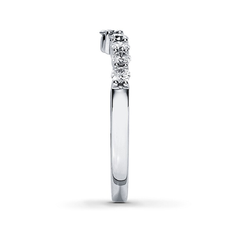 Main Image 3 of Previously Owned THE LEO Diamond Enhancer Ring 1/2 ct tw Round-Cut 14K White Gold - Size 4.5