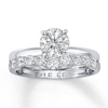 Thumbnail Image 4 of Previously Owned THE LEO Diamond Enhancer Ring 1/2 ct tw Round-Cut 14K White Gold - Size 4.5