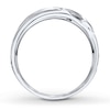 Thumbnail Image 2 of Previously Owned Men's Diamond Band 1/4 ct tw Round-cut 10K White Gold Size 10