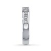 Thumbnail Image 3 of Previously Owned THE LEO Anniversary Band 1 ct tw Princess-cut Diamonds 14K White Gold - Size 5