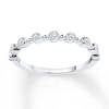 Thumbnail Image 1 of Previously Owned Stackable Diamond Anniversary Ring 1/10 ct tw Round-cut 10K White Gold - Size 10.5