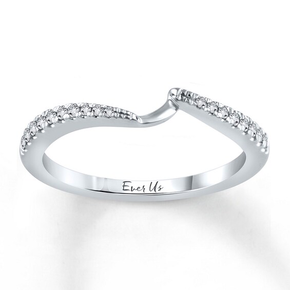 Previously Owned Ever Us Diamond Wedding Band 1/8 ct tw Round-cut 14K White Gold