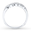 Thumbnail Image 2 of Previously Owned Diamond Stackable Ring 1/5 ct tw Round & Baguette 10K White Gold