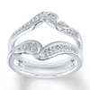 Thumbnail Image 0 of Previously Owned Diamond Enhancer Ring 1/6 ct tw Round-cut 10K White Gold