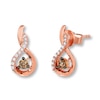 Thumbnail Image 0 of Previously Owned Le Vian Chocolate Diamonds 1/5 ctw Earrings 14K Strawberry Gold