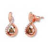 Thumbnail Image 0 of Previously Owned Le Vian Chocolate Diamonds 1/5 ctw Earrings 14K Strawberry Gold