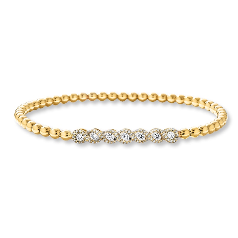 Main Image 1 of Previously Owned Bracelet 1/3 ct tw Diamonds 10K Yellow Gold