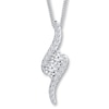 Thumbnail Image 1 of Previously Owned Ever Us Diamond Necklace 1 cttw 14K White Gold