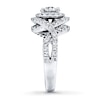Thumbnail Image 3 of Previously Owned Radiant Reflections Engagement Ring 1-1/3 cttw Diamond 14K Gold