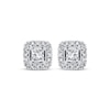 Thumbnail Image 2 of Previously Owned Diamond Earrings 1/2 ct tw Princess-cut 10K White Gold