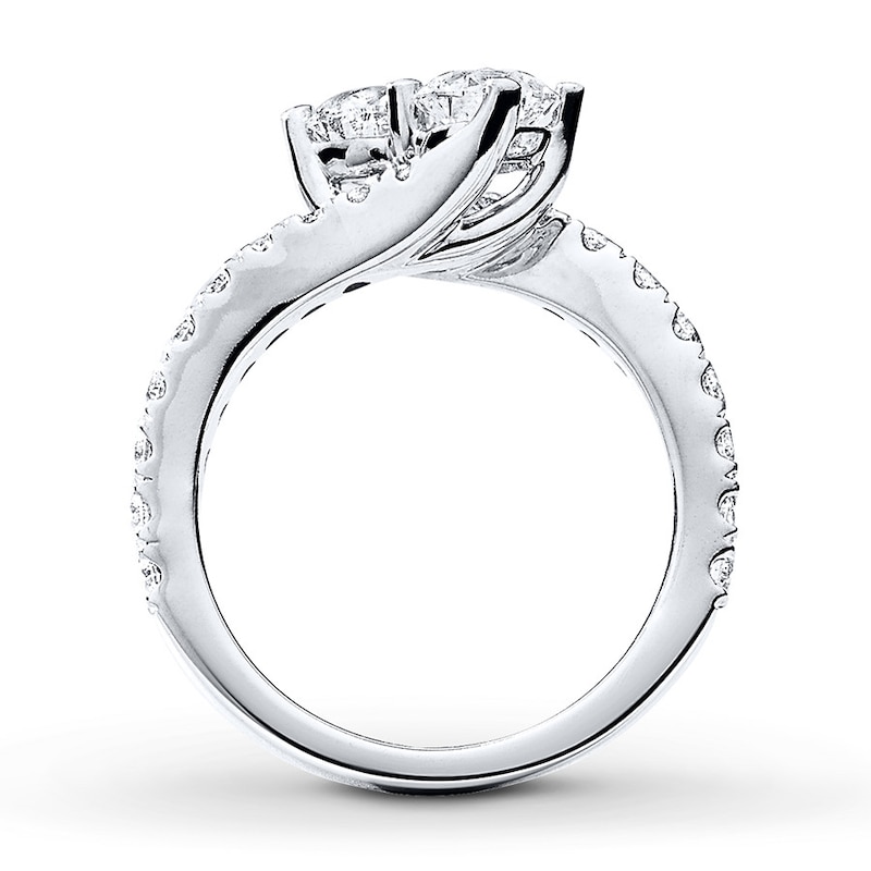 Main Image 2 of Previously Owned Ever Us Two-Stone Ring 2 ct tw Diamonds 14K White Gold