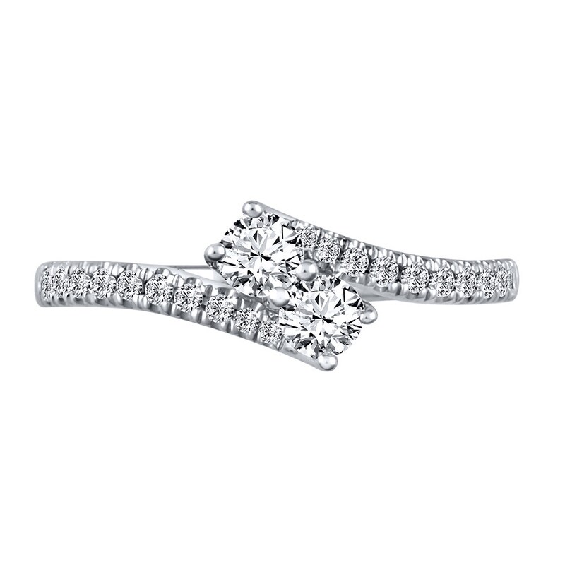 Main Image 4 of Previously Owned Ever Us Diamond Ring 1/2 ct tw 14K White Gold