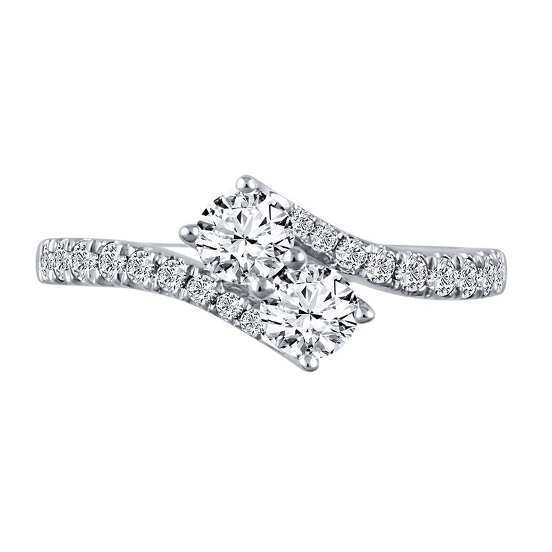 Main Image 1 of Previously Owned Ever Us Diamond Ring 1 ct tw 14K White Gold