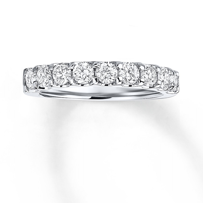 Main Image 1 of Previously Owned Diamond Wedding Band 1 ct tw 14K White Gold