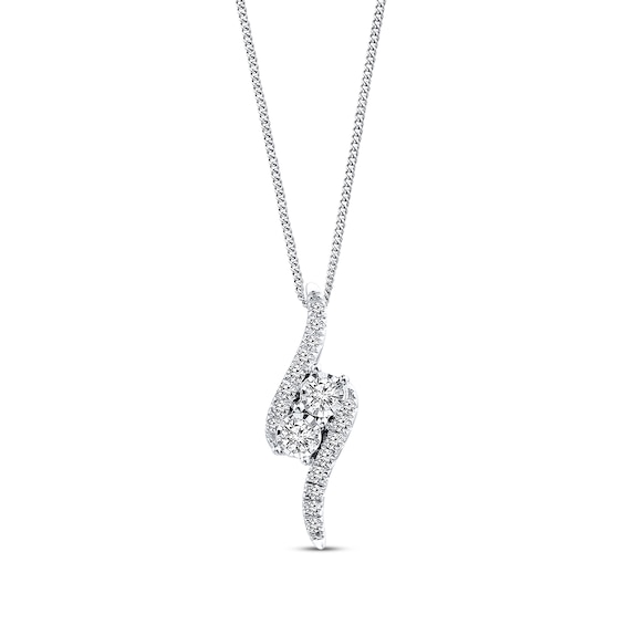 Previously Owned Diamond Necklace 1/4 ct tw 14K White Gold 19"