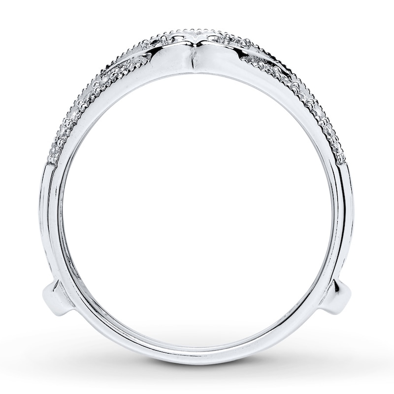 Main Image 2 of Previously Owned Diamond Enhancer Ring 1/4 ct tw Round-cut 14K White Gold