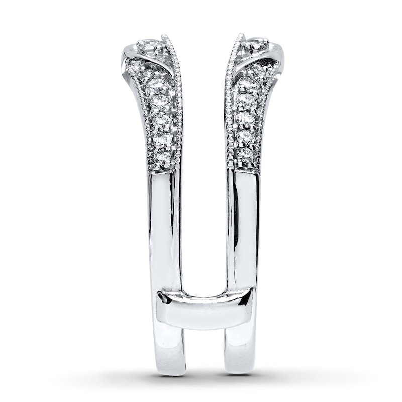 Main Image 3 of Previously Owned Diamond Enhancer Ring 1/4 ct tw Round-cut 14K White Gold