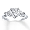 Thumbnail Image 0 of Previously Owned Diamond Heart Ring 1/4 ct tw 10K White Gold
