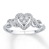 Thumbnail Image 1 of Previously Owned Diamond Heart Ring 1/4 ct tw 10K White Gold