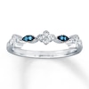 Thumbnail Image 1 of Previously Owned Blue & White Diamond Ring 1/10 ct tw Sterling Silver