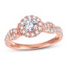 Thumbnail Image 1 of Previously Owned Diamond Engagement Ring 3/4 ct tw Round-cut 14K Rose Gold