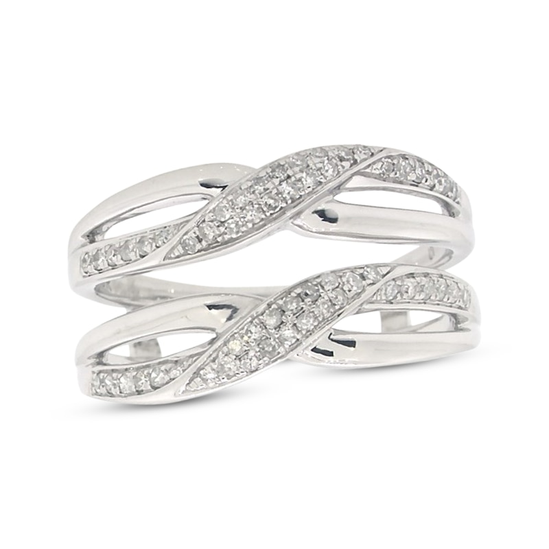 Main Image 1 of Previously Owned Diamond Enhancer Ring 1/4 ct tw Round-cut 10K White Gold