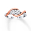 Thumbnail Image 1 of Previously Owned Ever Us Two-Stone Diamond Ring Round-cut  3/4 ct tw 14K Two-Tone Gold