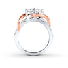 Thumbnail Image 2 of Previously Owned Ever Us Two-Stone Diamond Ring Round-cut  3/4 ct tw 14K Two-Tone Gold