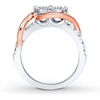 Thumbnail Image 2 of Previously Owned Ever Us Two-Stone Anniversary Ring 1 ct tw Round-cut Diamonds 14K Two-Tone Gold