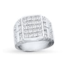 Thumbnail Image 1 of Previously Owned Men's Diamond Wedding Band 2 ct tw Round-cut 14K White Gold