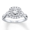 Thumbnail Image 1 of Previously Owned Neil Lane Engagement Ring 1-3/8 ct tw Round-cut Diamonds 14K White Gold