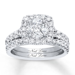 Previously Owned Neil Lane Bridal Set 2-1/6 ct tw Diamonds 14K White Gold