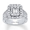 Thumbnail Image 1 of Previously Owned Neil Lane Engagement Ring 2-3/4 ct tw Princess & Round-cut Diamonds 14K White Gold