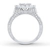 Thumbnail Image 2 of Previously Owned Neil Lane Engagement Ring 2-3/4 ct tw Princess & Round-cut Diamonds 14K White Gold