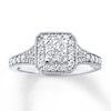 Thumbnail Image 1 of Previously Owned Diamond Ring 1/2 ct tw Round-cut 10K White Gold Size 4.75