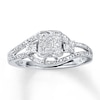 Previously Owned Diamond Engagement Ring 1/5 ct tw Round-cut 10K White Gold