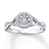 Thumbnail Image 1 of Previously Owned Unstoppable Love Ring 1/6 ct tw Round-cut Diamonds 10K White Gold - Size 11.25