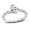 Thumbnail Image 1 of Previously Owned Ever Us Two-Stone Ring 3/4 ct tw Round-cut Diamonds 14K White Gold Size 5.5