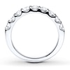 Thumbnail Image 2 of Previously Owned Diamond Wedding Band 1 ct tw Round-cut 14K White Gold - Size 9