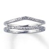Thumbnail Image 1 of Previously Owned Diamond Enhancer Ring 1/4 ct tw Round-cut 14K White Gold - Size 4