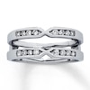 Thumbnail Image 0 of Previously Owned Diamond Enhancer Ring 1/4 ct tw Round-cut 14K White Gold - Size 8.25