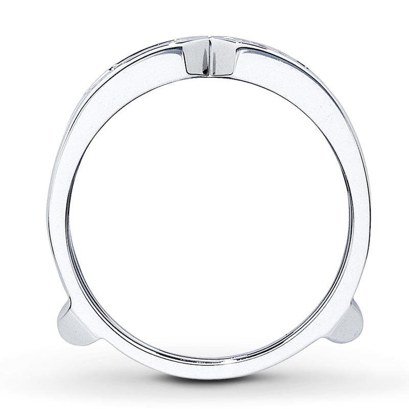 Previously Owned Diamond Enhancer Ring 1/4 ct tw Round-cut 14K White Gold - Size 8.25