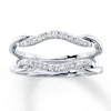 Thumbnail Image 1 of Previously Owned Diamond Enhancer Ring 1/5 ct tw Round-cut 14K White Gold - Size 3.5