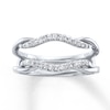 Thumbnail Image 0 of Previously Owned Diamond Enhancer Ring 1/5 ct tw Round-cut 14K White Gold - Size 4.25