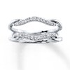 Thumbnail Image 1 of Previously Owned Diamond Enhancer Ring 1/5 ct tw Round-cut 14K White Gold - Size 10