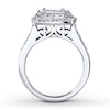 Thumbnail Image 2 of Previously Owned Diamond Engagement Ring 1 ct tw Princess & Round-cut 14K White Gold Size 10