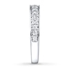 Thumbnail Image 2 of Previously Owned Diamond Wedding Ring 3/8 ct tw Round-cut 14K White Gold - Size 9.5